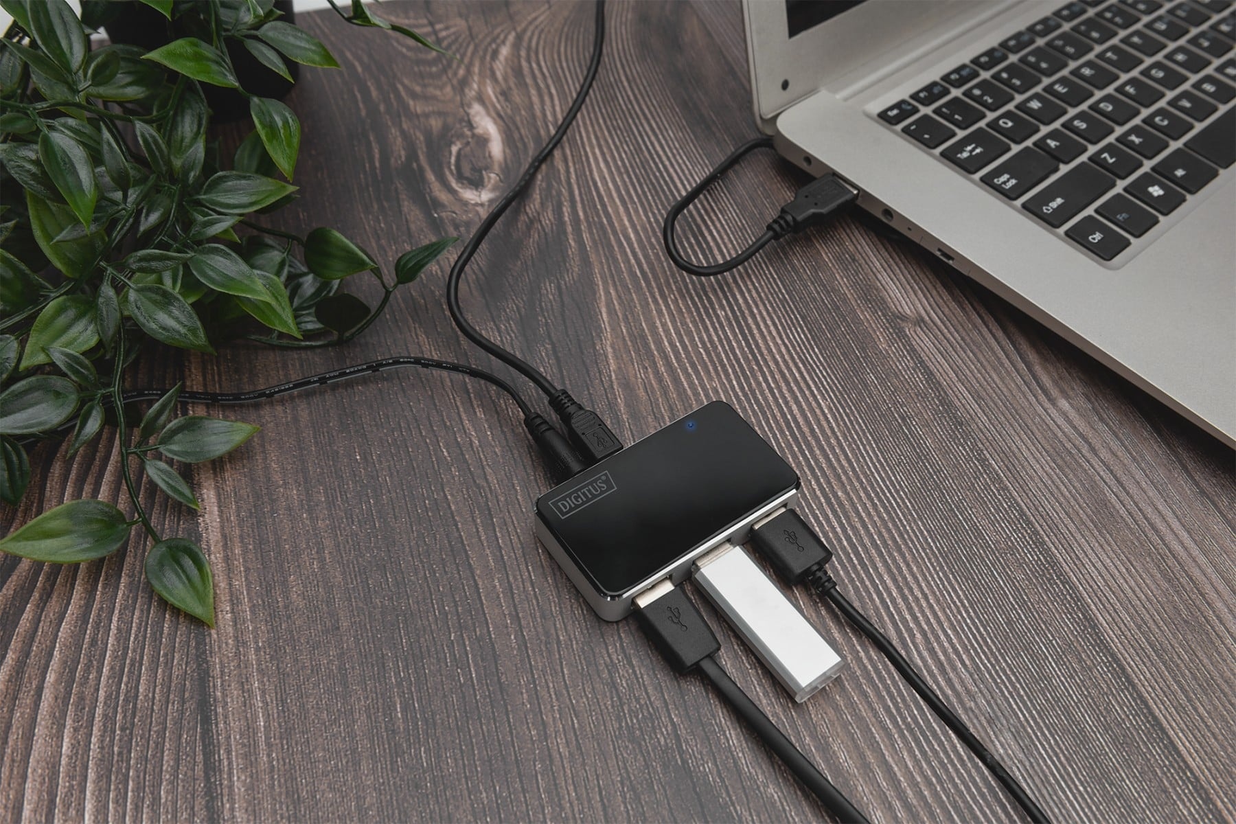 DIGITUS Digitus DA-70220 hub di interfaccia USB 2.0 Mini-B 480 Mbit/s Nero, Argento - COMPONENTI | TecnoCARE.net Sabaudia, Latina, Terracina, San Felice Circeo e Pontinia