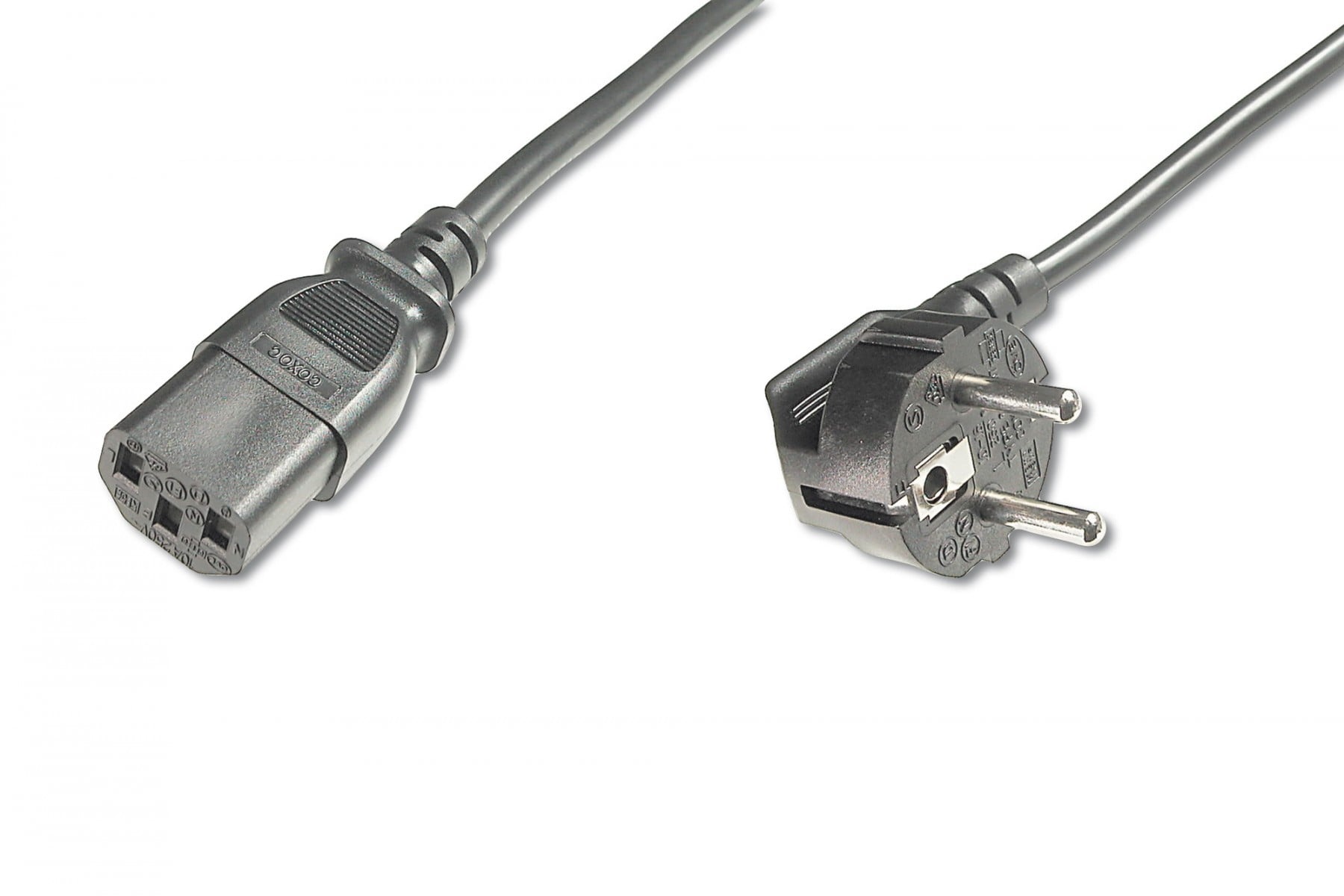 DIGITUS Digitus AK-440100-018-S cavo di alimentazione Nero 1,8 m CEE7/7 IEC C13 - CAVI PER COMPUTER E PERIFERICHE | TecnoCARE.net Sabaudia, Latina, Terracina, San Felice Circeo e Pontinia