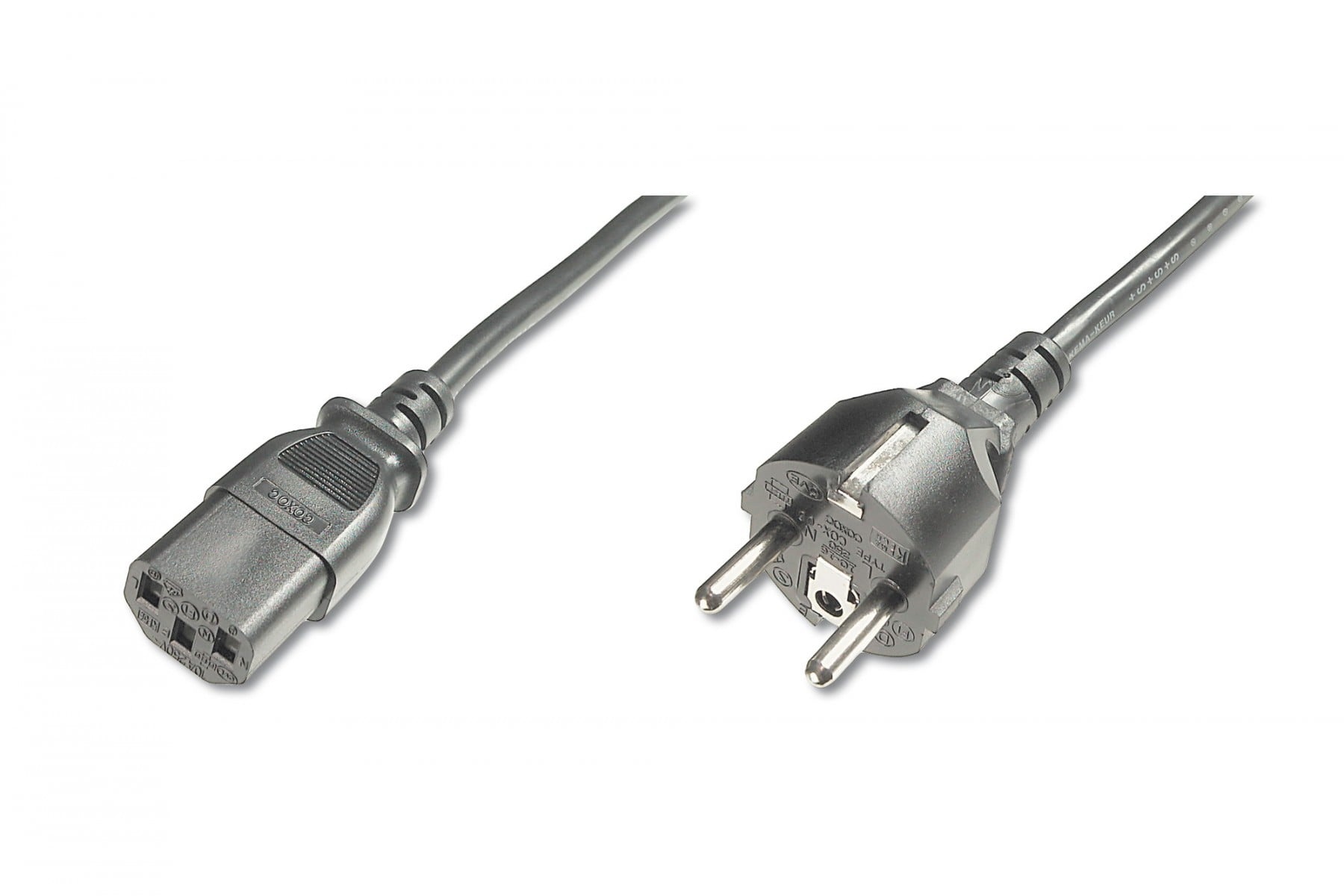 DIGITUS Digitus AK-440101-018-S cavo di alimentazione Nero 1,8 m CEE7/7 IEC C13 - CAVI PER COMPUTER E PERIFERICHE | TecnoCARE.net Sabaudia, Latina, Terracina, San Felice Circeo e Pontinia