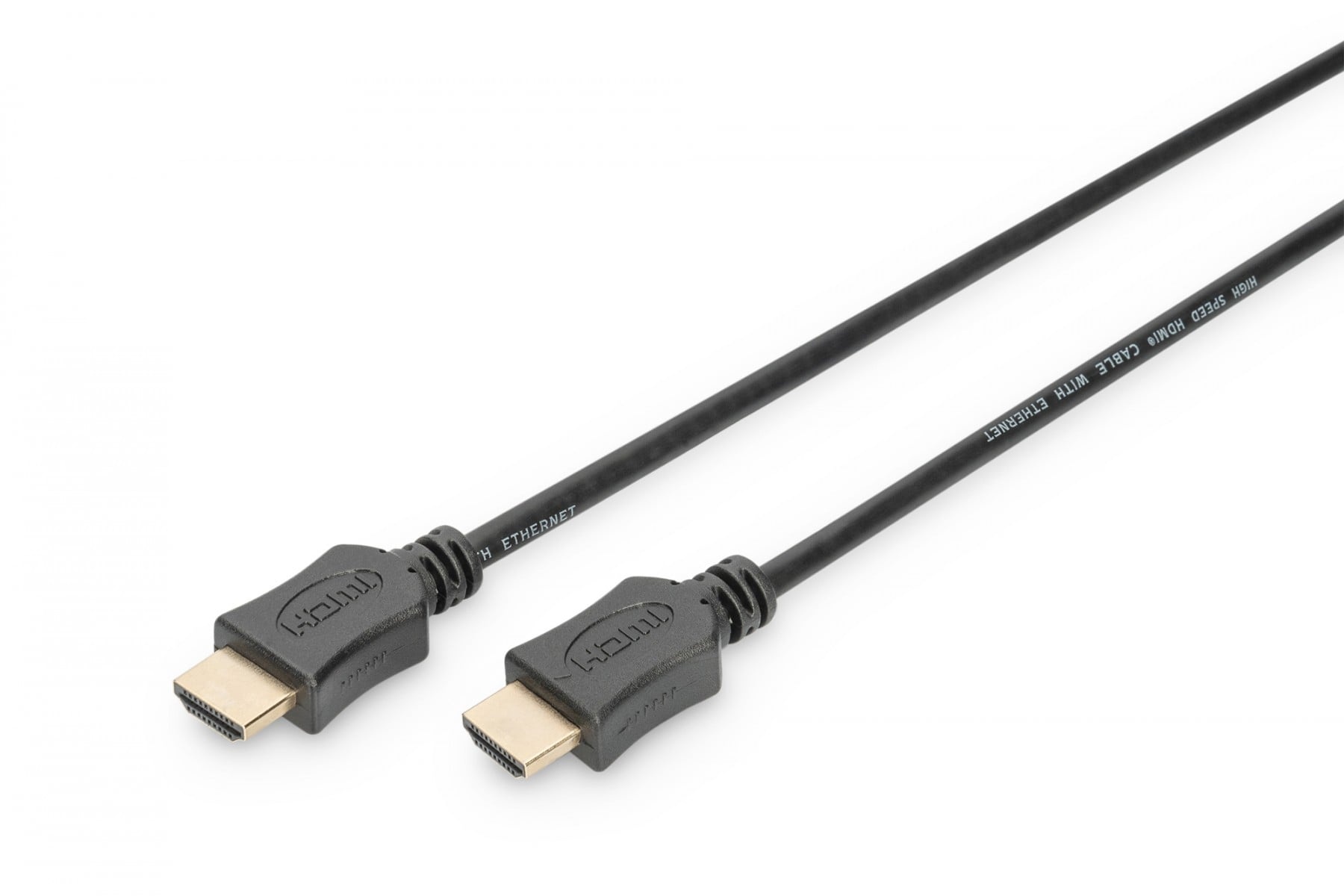 DIGITUS Digitus AK-330114-050-S Cavo HDMI High Speed con Ethernet 5m Nero Placcato Oro - CAVI PER COMPUTER E PERIFERICHE | TecnoCARE.net Sabaudia, Latina, Terracina, San Felice Circeo e Pontinia