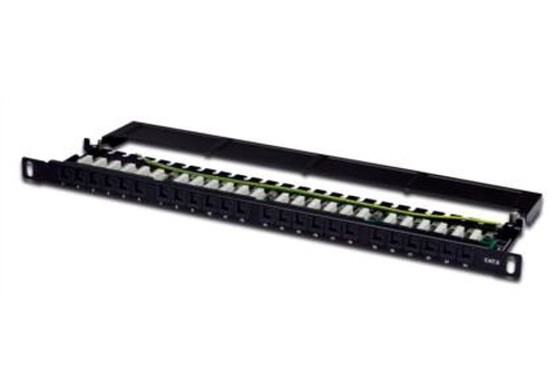 DIGITUS PANNELLO PATCH 19 CATEGORIA 6 CLASSE E NON SCHERMATO 24 PORTE ALTA DENSITA 1/2 UNITA - ARMADI RACK ACCESSORI | TecnoCARE.net Sabaudia, Latina, Terracina, San Felice Circeo e Pontinia
