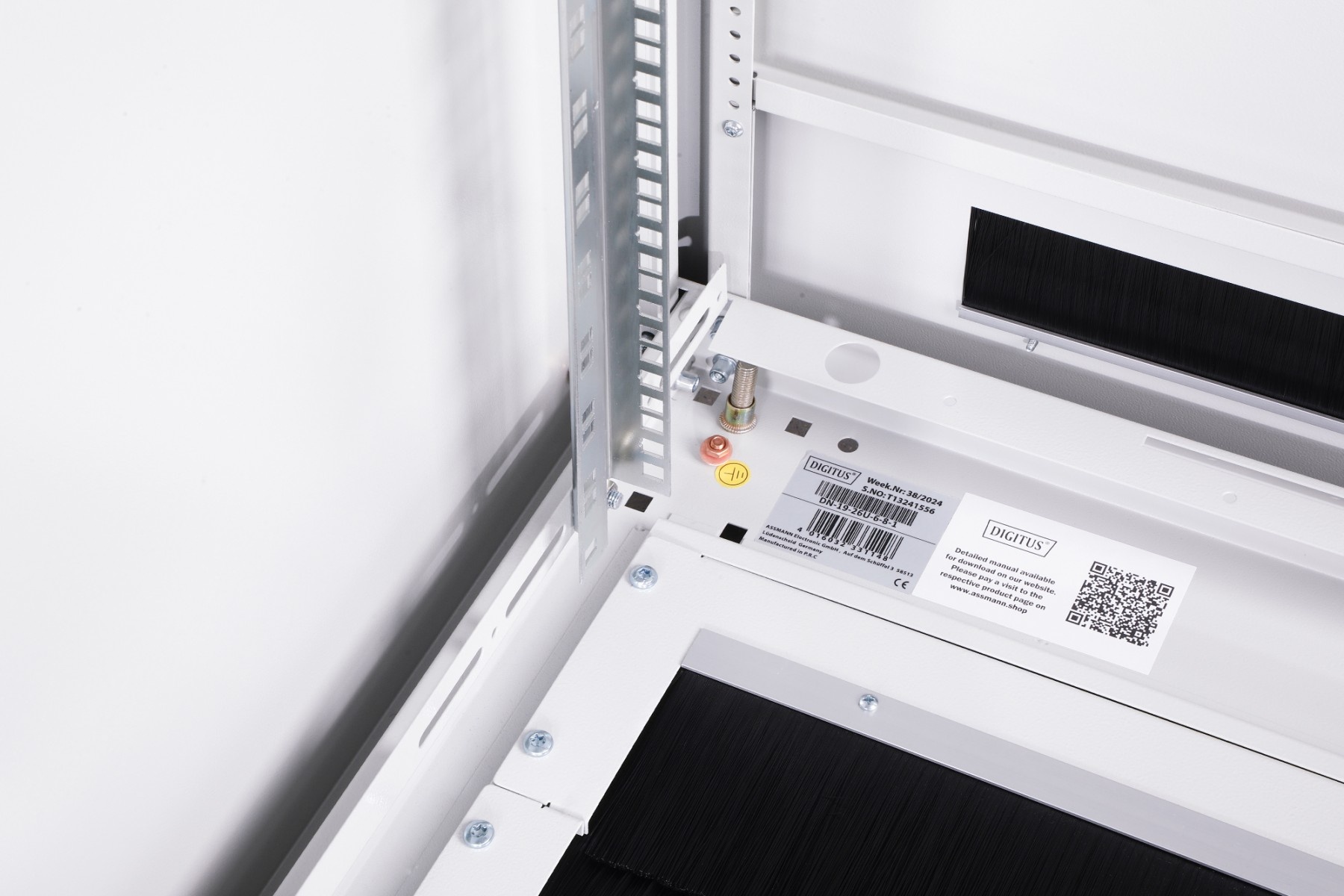 DIGITUS Armadio di rete in piedi Unique 19" 26U rack 600x800, porte anteriori in vetro, grigio, 800kg - COMPONENTI | TecnoCARE.net Sabaudia, Latina, Terracina, San Felice Circeo e Pontinia