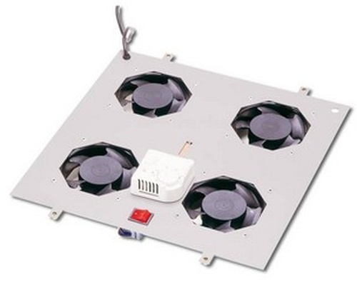 DIGITUS KIT 4 VENTOLE CON TERMOSTATO COLORE GRIGIO CHIARO PER ARMADI LINEA PROFESSIONALE - ARMADI RACK ACCESSORI | TecnoCARE.net Sabaudia, Latina, Terracina, San Felice Circeo e Pontinia