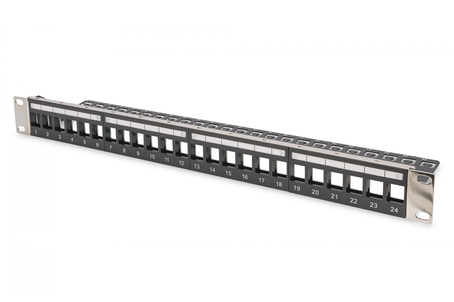 DIGITUS PANNELLO PATCH MODULARE 24 PORTE VUOTO 1U COLORE NERO DIGITUS - ARMADI RACK ACCESSORI | TecnoCARE.net Sabaudia, Latina, Terracina, San Felice Circeo e Pontinia