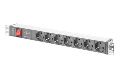 DIGITUS DIGITUS MULT ALIM ER RACK 19" IN ALL 7 PRESE SCHUKO E SPINA SCHUKO E INTERRUTTORE - ARMADI RACK ACCESSORI | TecnoCARE.net Sabaudia, Latina, Terracina, San Felice Circeo e Pontinia