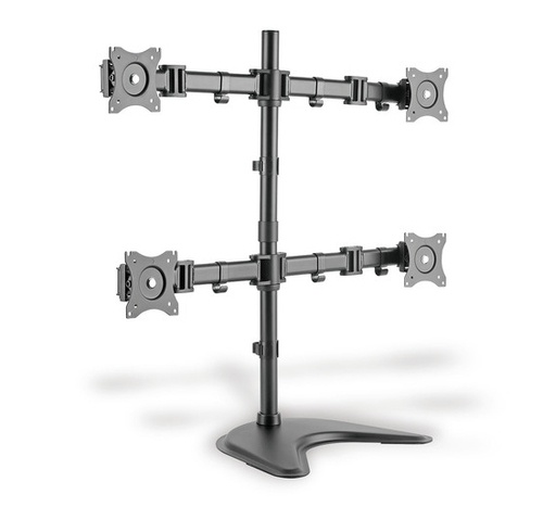 DIGITUS SUPPORTO UNIVERSALE PER 4 MONITOR CON INSTALLAZIONE TRAMITE SUPPORTO/MORSETTO - WALL MOUNT | TecnoCARE.net Sabaudia, Latina, Terracina, San Felice Circeo e Pontinia