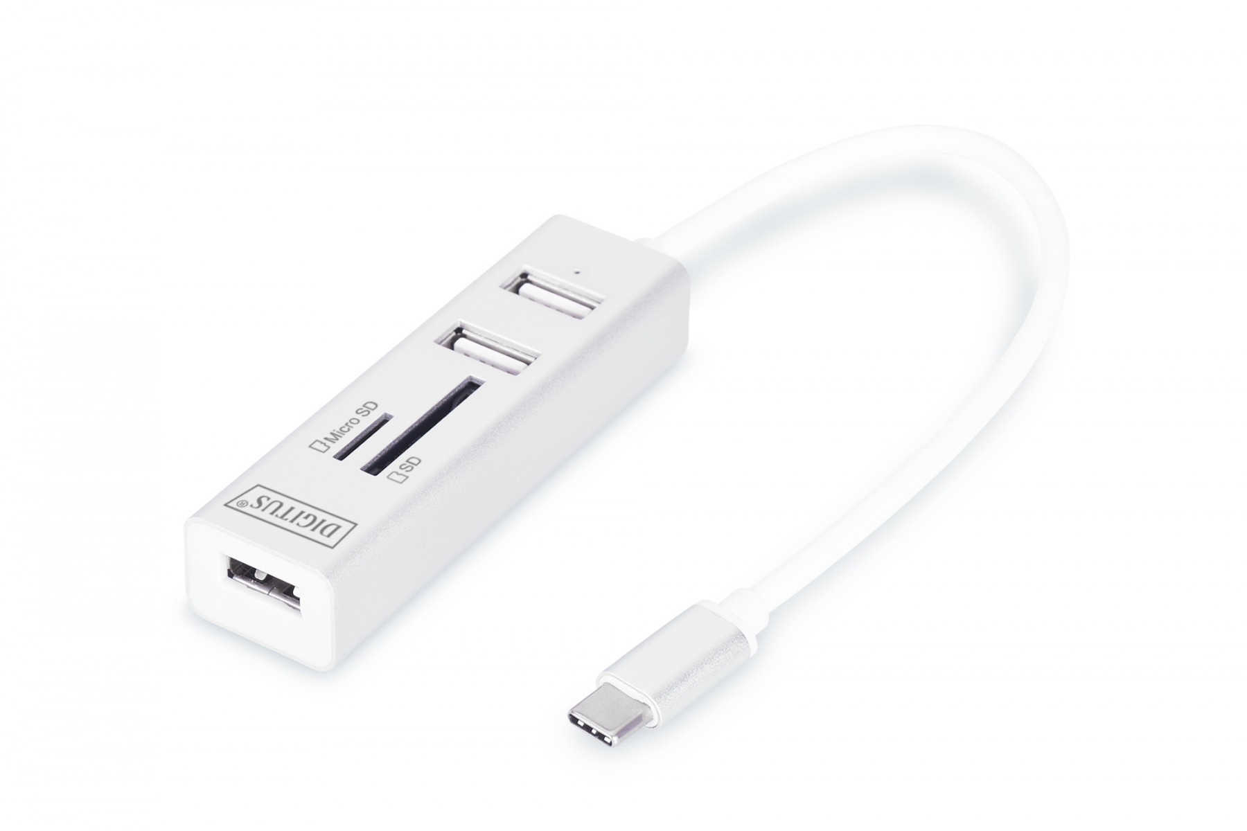 DIGITUS Digitus Hub a 3 porte USB Type-C™ OTG + Lettore di carte - SUPPORTI PER LA MEMORIZZAZIONE | TecnoCARE.net Sabaudia, Latina, Terracina, San Felice Circeo e Pontinia