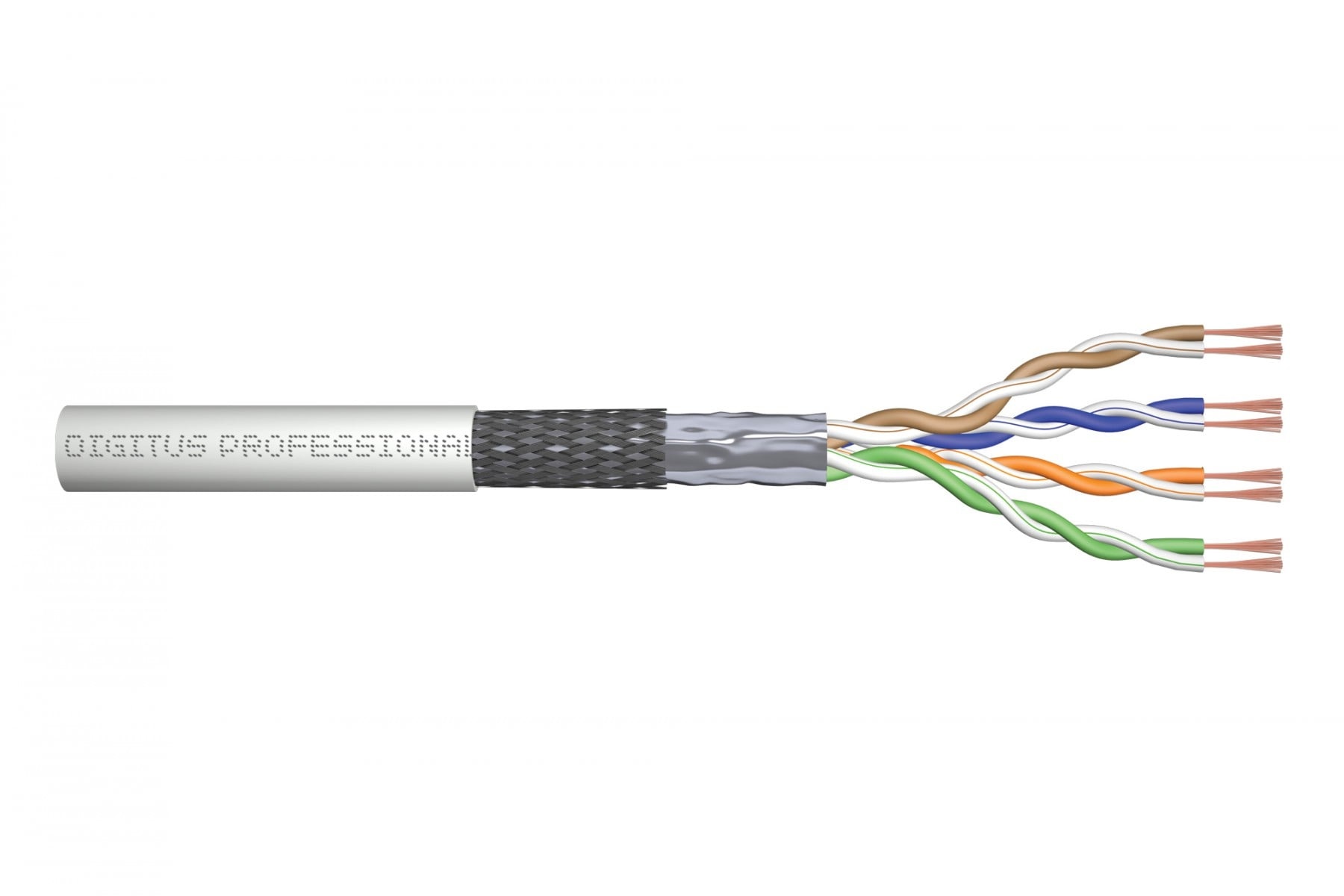 DIGITUS Digitus DK-1531-P-1-1 cavo di rete Grigio 100 m Cat5e SF/UTP (S-FTP) - CAVI PER COMPUTER E PERIFERICHE | TecnoCARE.net Sabaudia, Latina, Terracina, San Felice Circeo e Pontinia