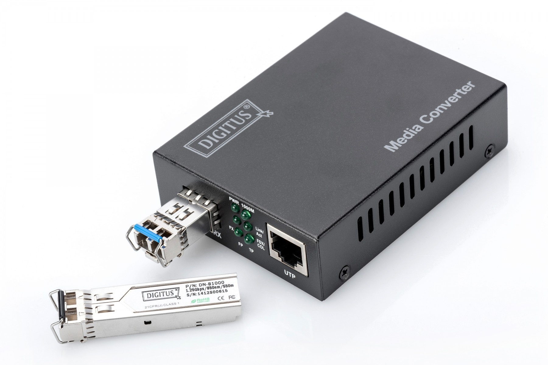 DIGITUS Digitus DN-82211 convertitore multimediale di rete 10000 Mbit/s Nero - RETI | TecnoCARE.net Sabaudia, Latina, Terracina, San Felice Circeo e Pontinia