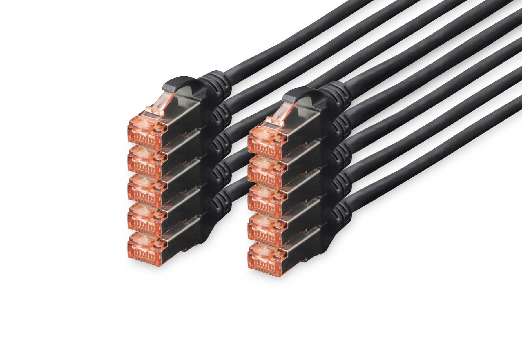 DIGITUS Digitus DK-1644-0025-BL-10 cavo di rete Nero 0,25 m Cat6 S/FTP (S-STP) - CAVI PER COMPUTER E PERIFERICHE | TecnoCARE.net Sabaudia, Latina, Terracina, San Felice Circeo e Pontinia
