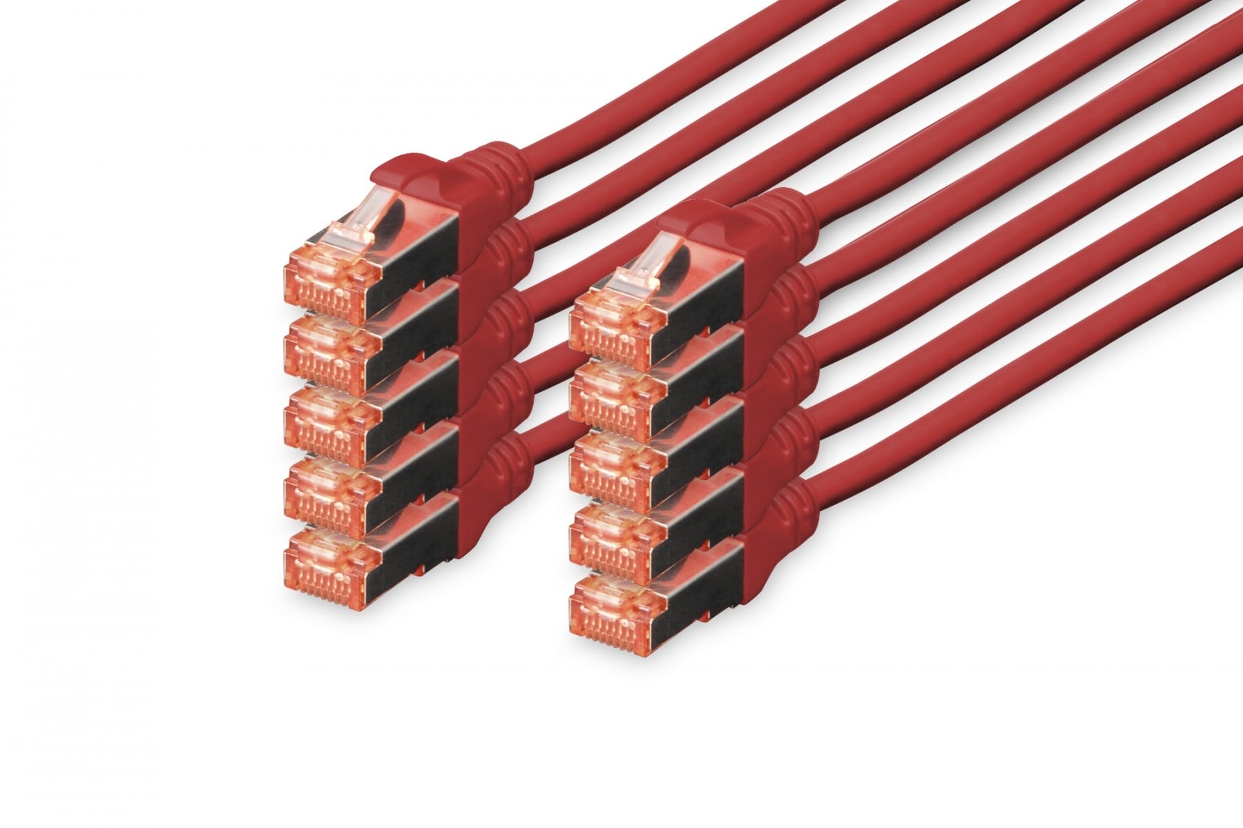 DIGITUS Digitus DK-1644-030-R-10 cavo di rete Rosso 3 m Cat6 S/FTP (S-STP) - CAVI PER COMPUTER E PERIFERICHE | TecnoCARE.net Sabaudia, Latina, Terracina, San Felice Circeo e Pontinia