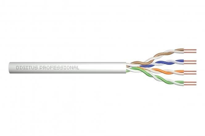 DIGITUS CAT 5e U-UTP installation cable, 100 MHz Dca (PVC), AWG 24/1, 500 m paper box, sx, grey - CAVI PER COMPUTER E PERIFERICHE | TecnoCARE.net Sabaudia, Latina, Terracina, San Felice Circeo e Pontinia