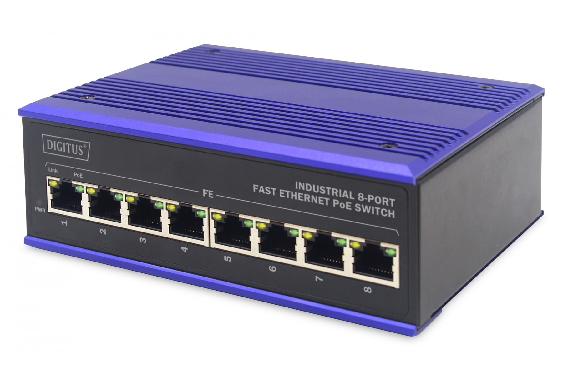 DIGITUS Digitus DN-650108 switch di rete L2 Fast Ethernet (10/100) Nero, Blu - RETI | TecnoCARE.net Sabaudia, Latina, Terracina, San Felice Circeo e Pontinia