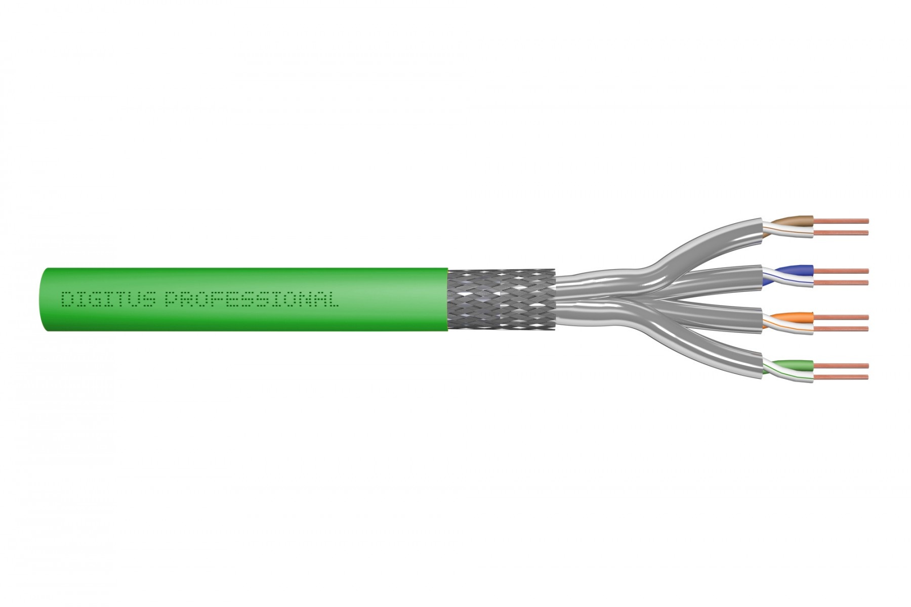 DIGITUS Digitus DK-1843-VH-1 cavo di rete Verde Cat8.2 S/FTP (S-STP) Rotondo - CAVI PER COMPUTER E PERIFERICHE | TecnoCARE.net Sabaudia, Latina, Terracina, San Felice Circeo e Pontinia