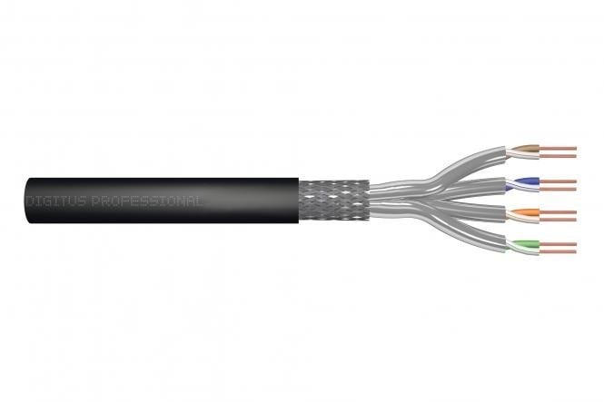 DIGITUS CAT 7 S-FTP outdoor installation cable, 1200 MHz PE, inner Eca (LSZH-1), AWG 23/1, 500 m, sx, black - CAVI PER COMPUTER E PERIFERICHE | TecnoCARE.net Sabaudia, Latina, Terracina, San Felice Circeo e Pontinia