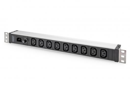 DIGITUS DIGITUS Presa multipla con profilo in alluminio, 9x, ingresso IEC C14 - ARMADI RACK ACCESSORI | TecnoCARE.net Sabaudia, Latina, Terracina, San Felice Circeo e Pontinia