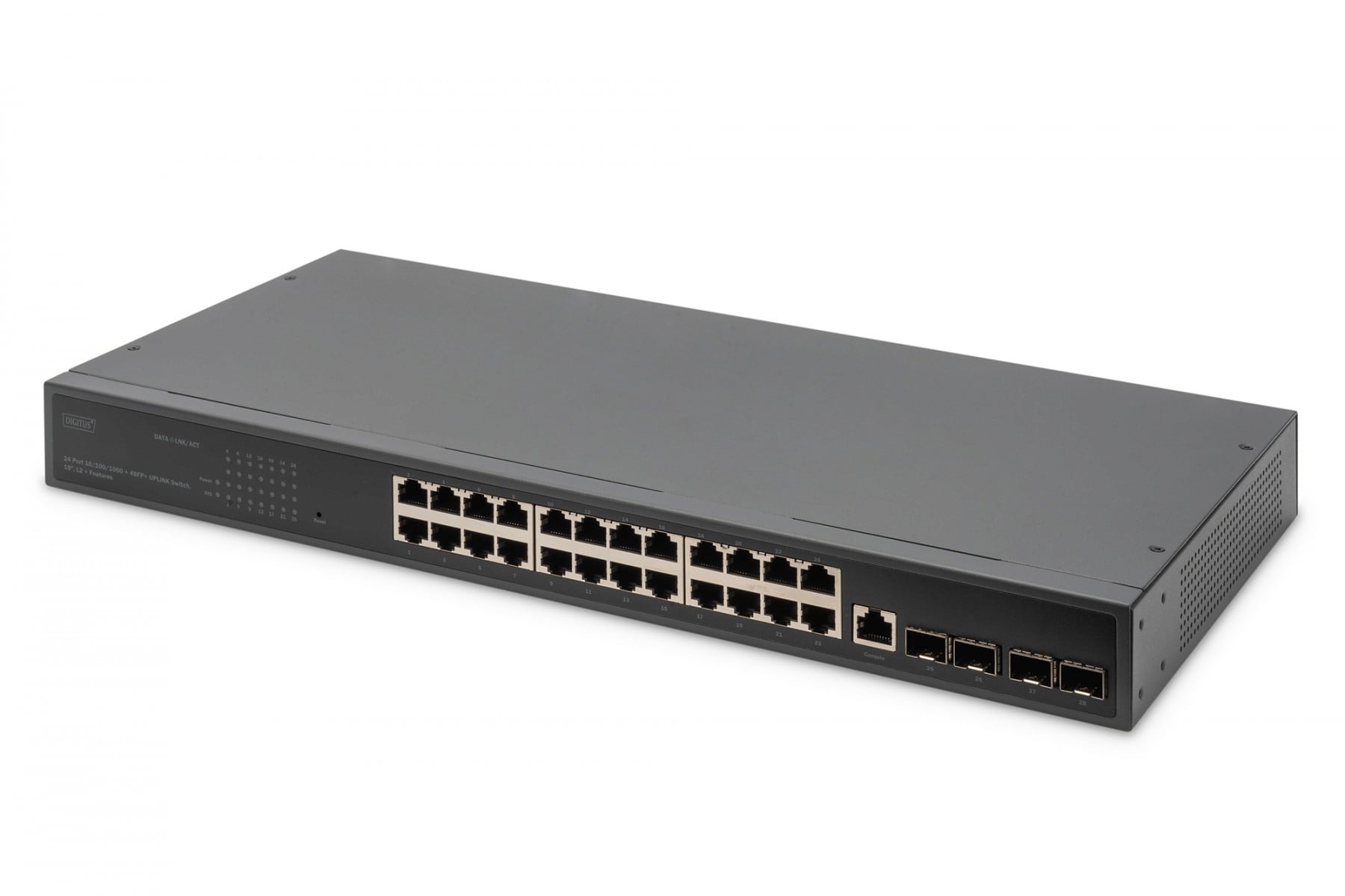 DIGITUS Digitus DN-80223 switch di rete Gestito L3 Gigabit Ethernet (10/100/1000) 1U Nero - RETI | TecnoCARE.net Sabaudia, Latina, Terracina, San Felice Circeo e Pontinia