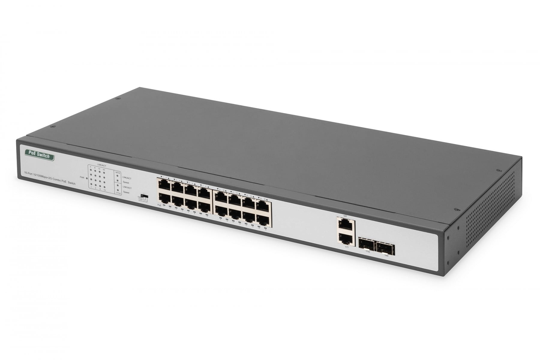 DIGITUS Digitus DN-95342-1 switch di rete Non gestito Fast Ethernet (10/100) 1U Nero, Argento - RETI | TecnoCARE.net Sabaudia, Latina, Terracina, San Felice Circeo e Pontinia