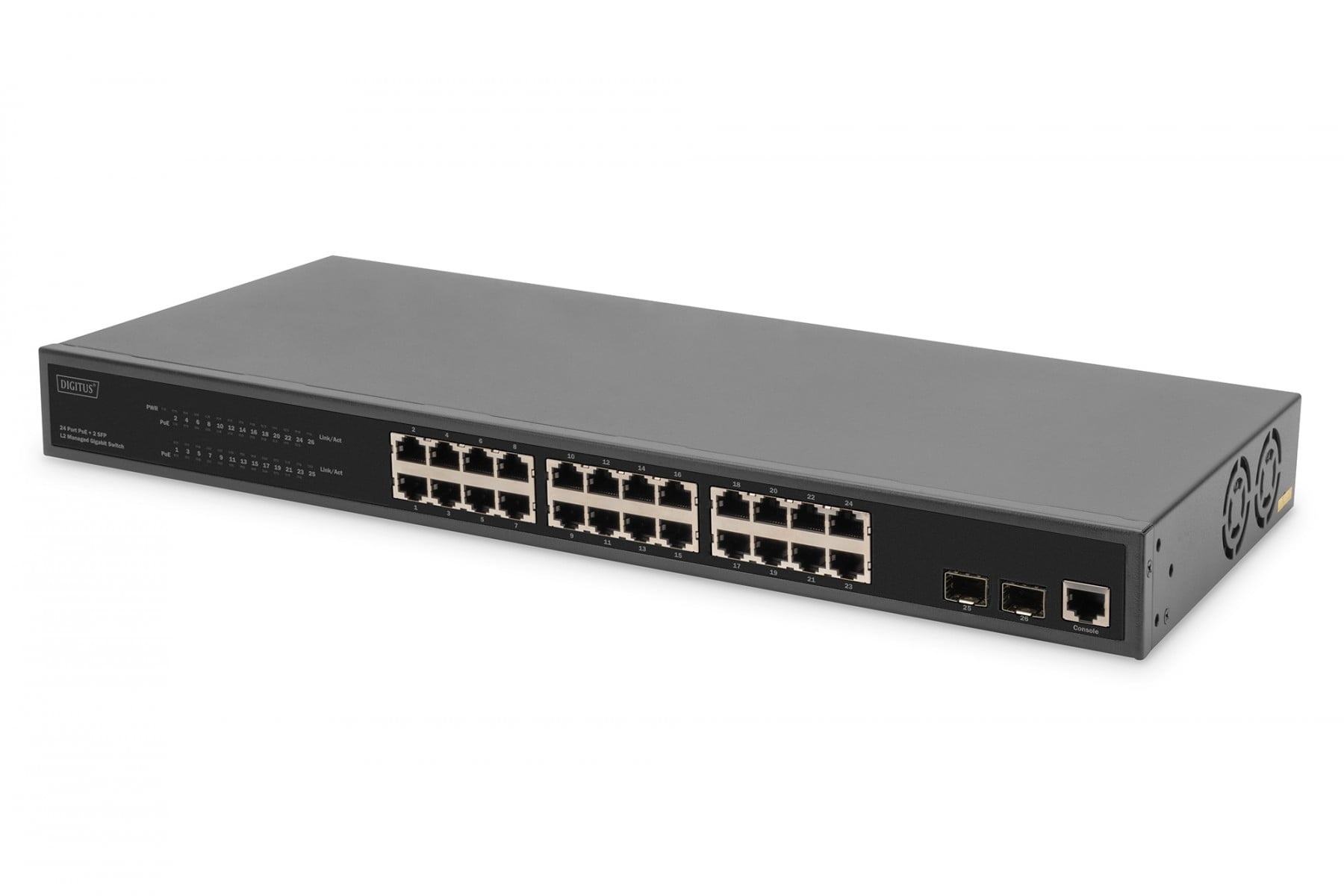 DIGITUS Digitus DN-95359 switch di rete Gigabit Ethernet (10/100/1000) Supporto Power over Ethernet (PoE) 1U Nero - RETI | TecnoCARE.net Sabaudia, Latina, Terracina, San Felice Circeo e Pontinia