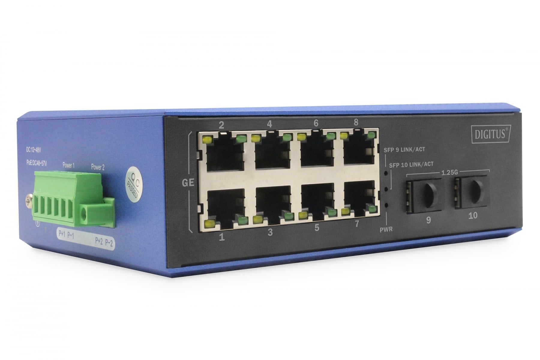 DIGITUS Digitus DN-651151 switch di rete Non gestito Gigabit Ethernet (10/100/1000) Supporto Power over Ethernet (PoE) Nero, Blu - RETI | TecnoCARE.net Sabaudia, Latina, Terracina, San Felice Circeo e Pontinia