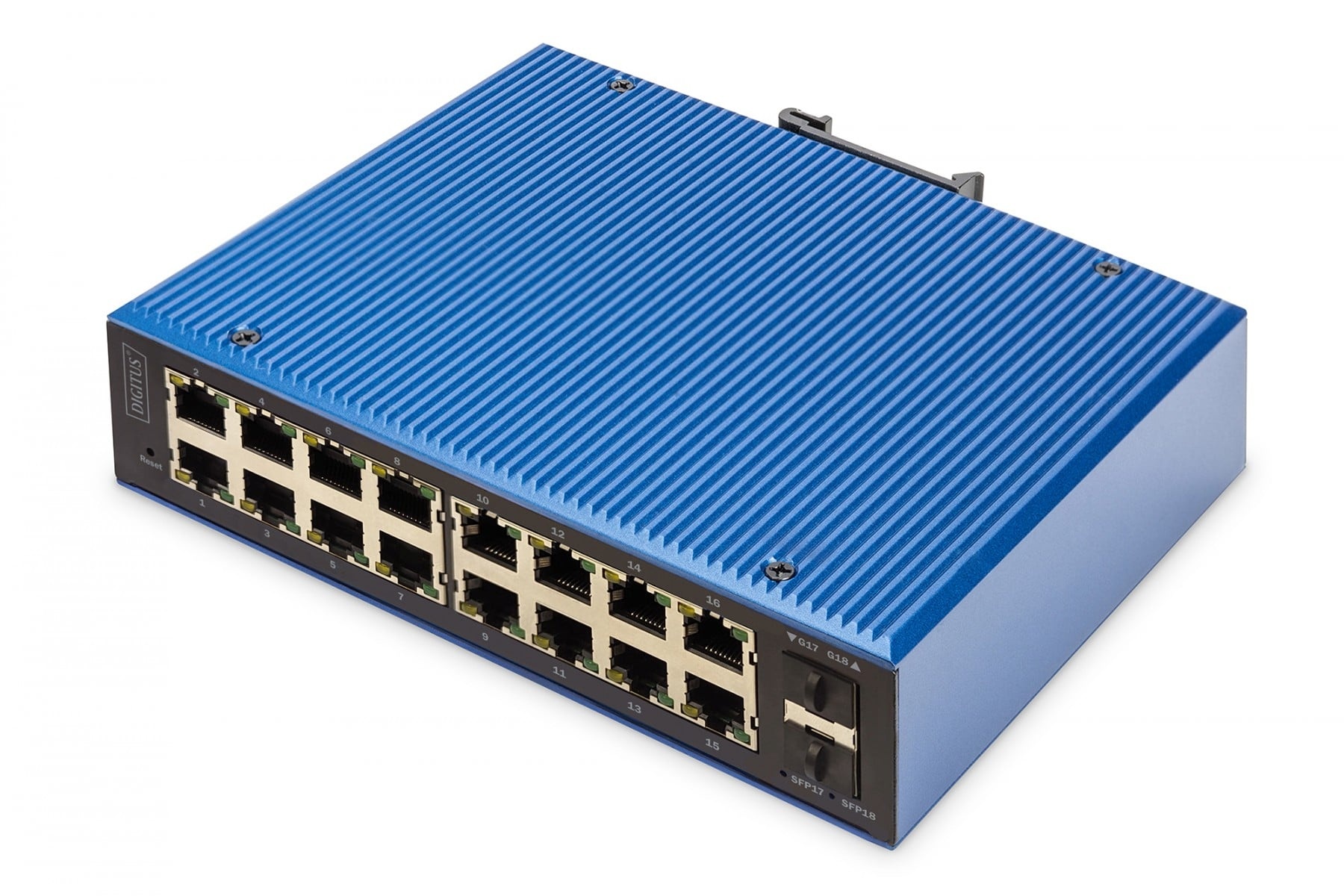 DIGITUS Digitus DN-651159 switch di rete Gestito Gigabit Ethernet (10/100/1000) Supporto Power over Ethernet (PoE) Nero, Blu - RETI | TecnoCARE.net Sabaudia, Latina, Terracina, San Felice Circeo e Pontinia