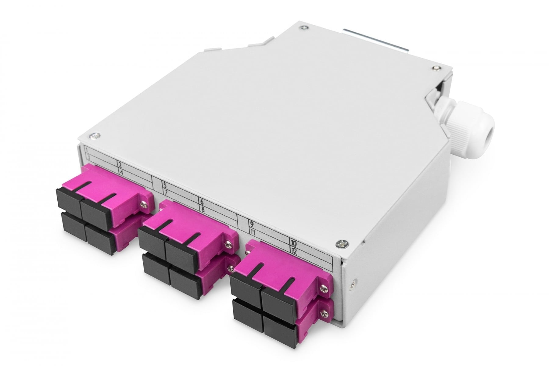 DIGITUS Scatola di giunzione per guida DIN, 6x SC Duplex, Multimodale, OM4, con cavi di collegamento e connettori - RETI | TecnoCARE.net Sabaudia, Latina, Terracina, San Felice Circeo e Pontinia