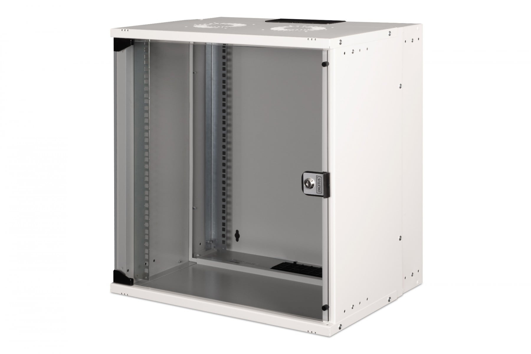 DIGITUS Armadio di rete a muro 19" 12U, SOHO PRO 595 x 540 x 400 mm, porta in vetro, grigio, non assemblato, 60 kg - COMPONENTI | TecnoCARE.net Sabaudia, Latina, Terracina, San Felice Circeo e Pontinia