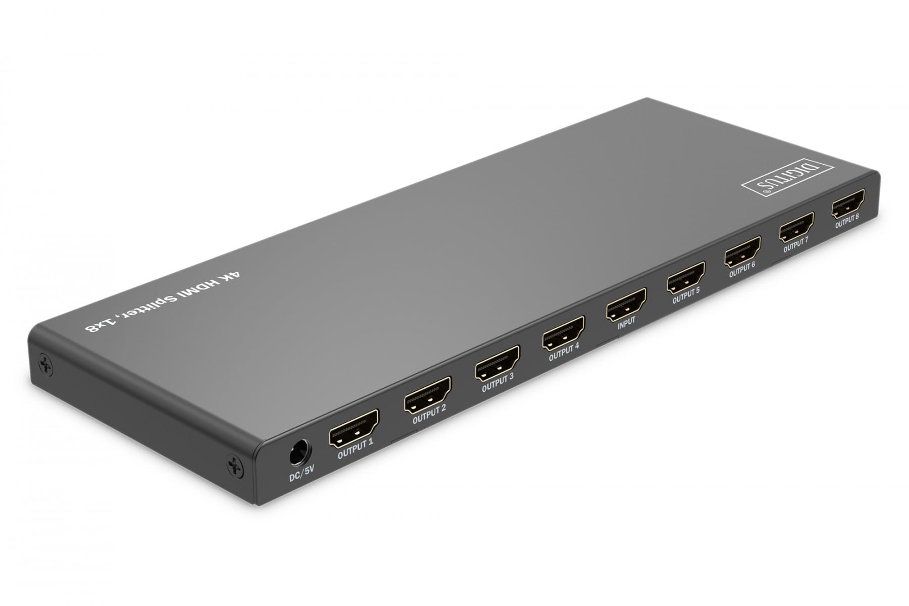 DIGITUS Splitter HDMI 1x8, 4K/60Hz UHD con HDR, 18 Gbps, HDCP 2.2, EDID - ELABORAZIONI E DISTRIBUZIONI DEL SEGNALE | TecnoCARE.net Sabaudia, Latina, Terracina, San Felice Circeo e Pontinia