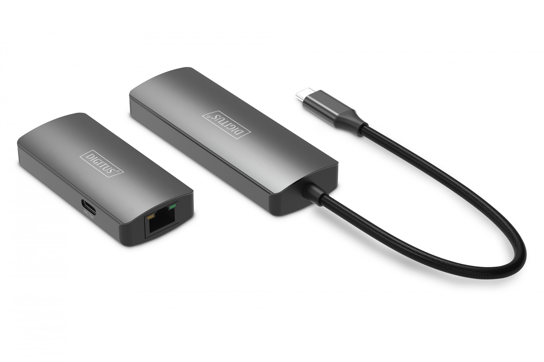 DIGITUS Extensore USB-C a HDMI 30m su coppia intrecciata Cat.6 4K120Hz HDCP 2.3 (set) - ELABORAZIONI E DISTRIBUZIONI DEL SEGNALE | TecnoCARE.net Sabaudia, Latina, Terracina, San Felice Circeo e Pontinia
