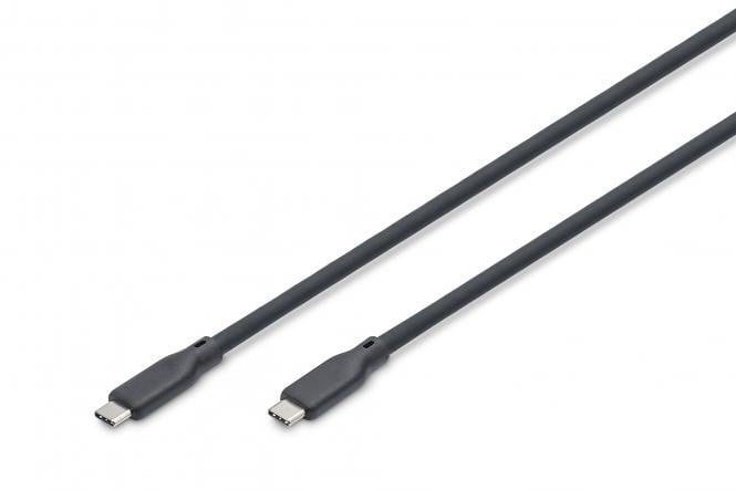 DIGITUS Cavo di collegamento in silicone USB-C a USB-C, USB 4 Gen2 20G 8K60Hz 240W, 2 m, nero - CAVI PER COMPUTER E PERIFERICHE | TecnoCARE.net Sabaudia, Latina, Terracina, San Felice Circeo e Pontinia