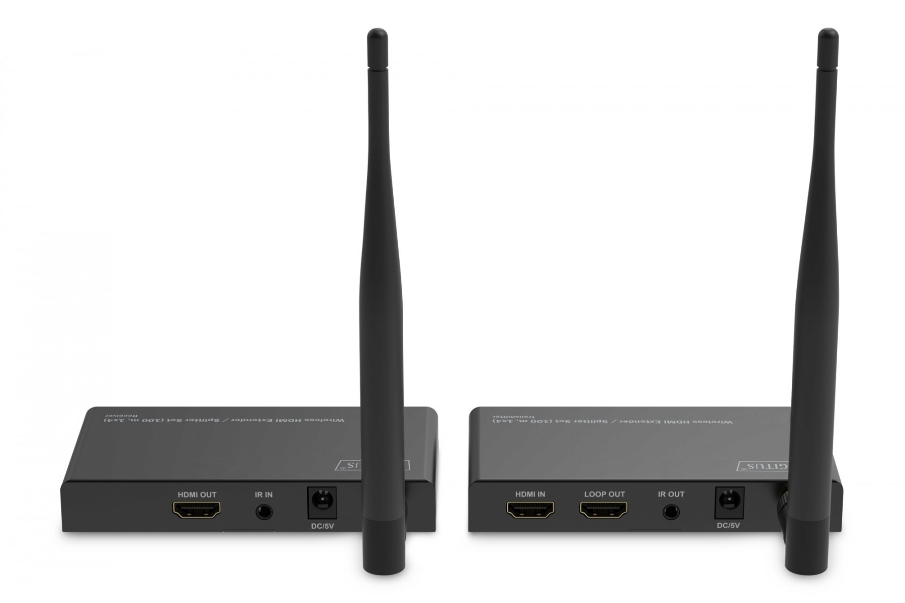 DIGITUS DIGITUS Estensore Splitter HDMI Wireless 100m 1080p 60Hz FHD 5GHz HDCP 1.3 (set) - ELABORAZIONI E DISTRIBUZIONI DEL SEGNALE | TecnoCARE.net Sabaudia, Latina, Terracina, San Felice Circeo e Pontinia
