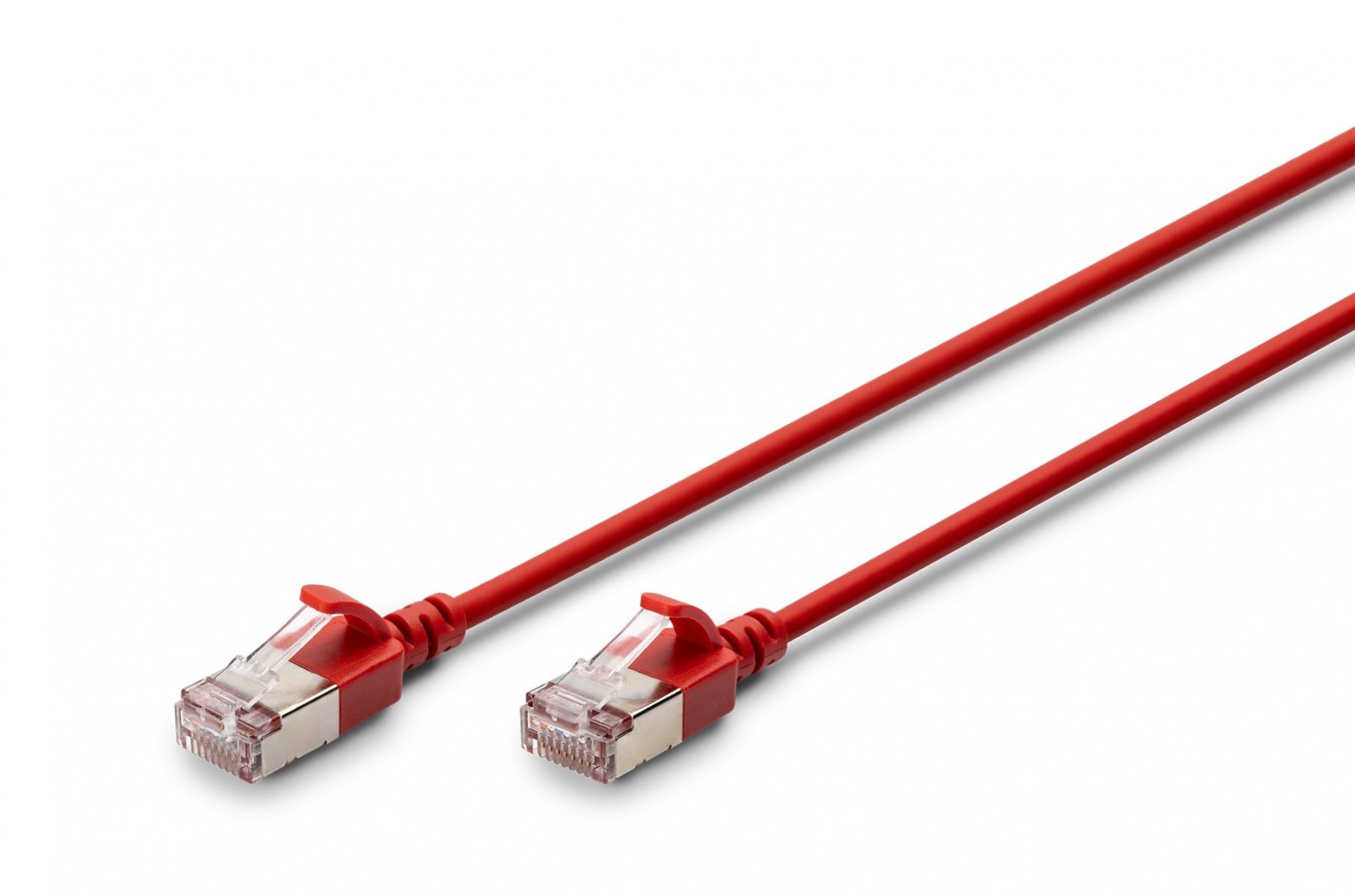 DIGITUS Cavo patch cord slim RJ45-RJ45, Cat. 6A, F/FTP, AWG 32/7, LSOH, 1,5 m, rosso - CAVI PER COMPUTER E PERIFERICHE | TecnoCARE.net Sabaudia, Latina, Terracina, San Felice Circeo e Pontinia