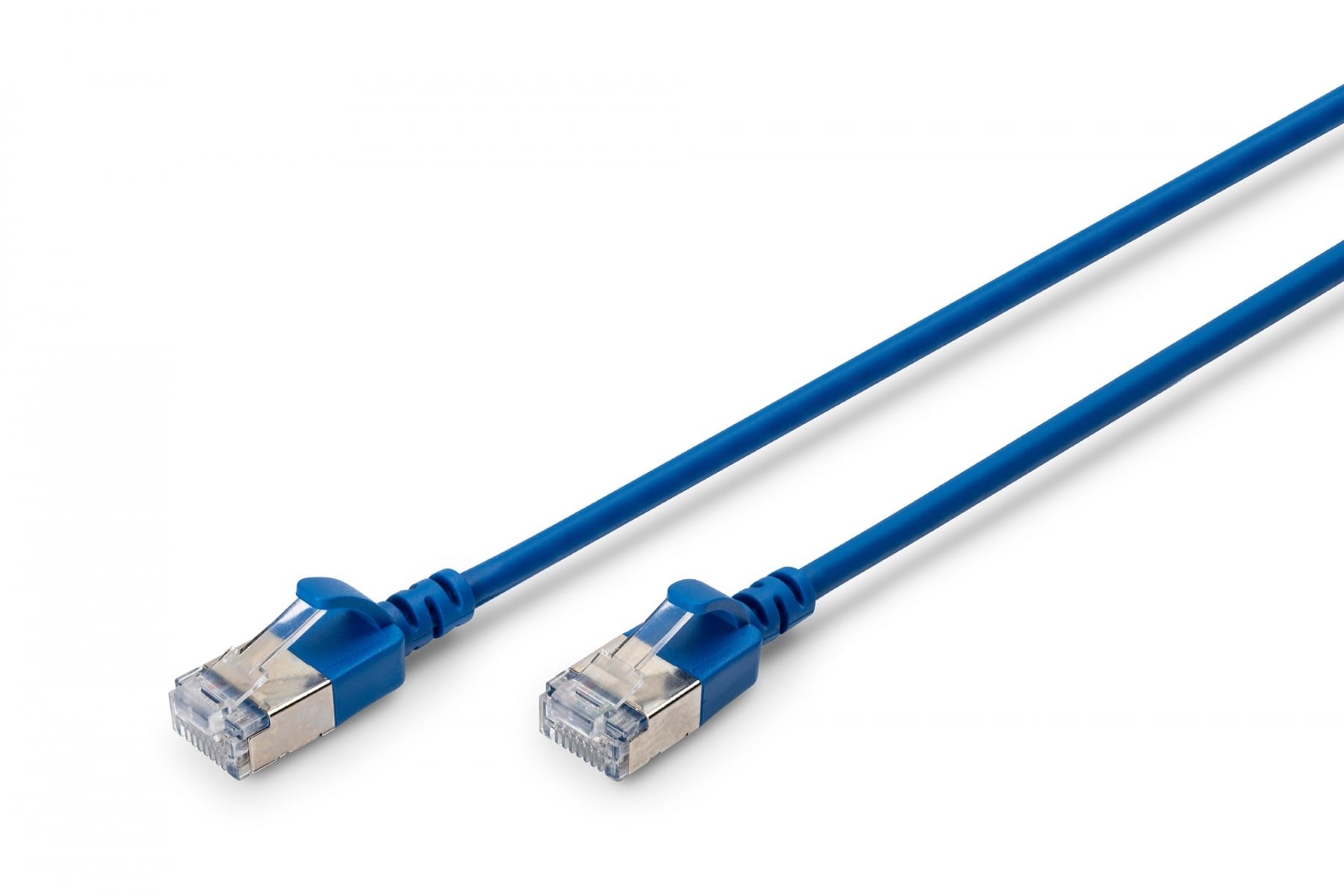 DIGITUS Cavo patch cord slim RJ45-RJ45, Cat. 6A, F/FTP, AWG 32/7, LSOH, 0.3 m, blu - CAVI PER COMPUTER E PERIFERICHE | TecnoCARE.net Sabaudia, Latina, Terracina, San Felice Circeo e Pontinia