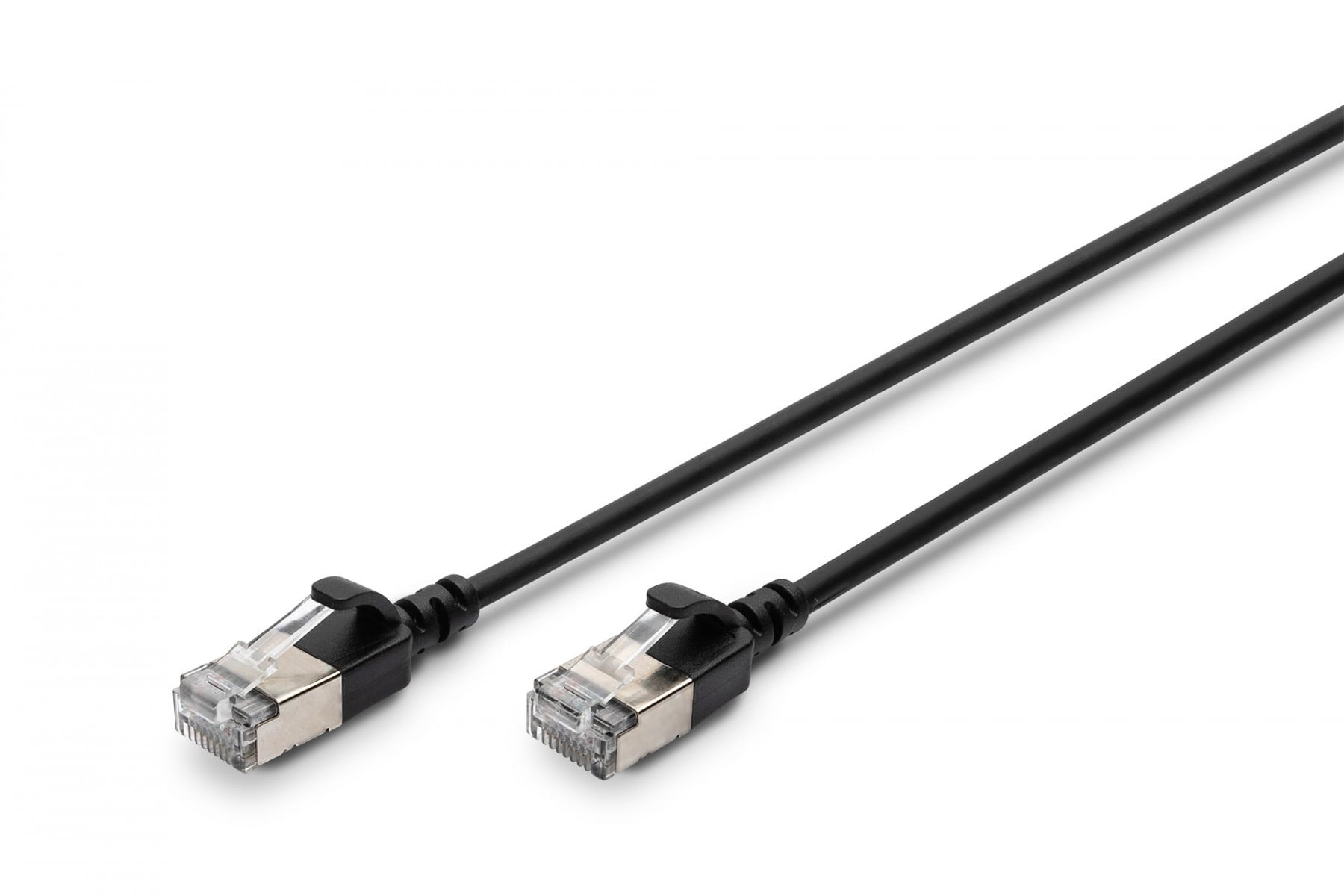 DIGITUS Cavo patch slim RJ45-RJ45, Cat. 6A, F/FTP, AWG 32/7, LSOH, 0.5 m, nero - CAVI PER COMPUTER E PERIFERICHE | TecnoCARE.net Sabaudia, Latina, Terracina, San Felice Circeo e Pontinia