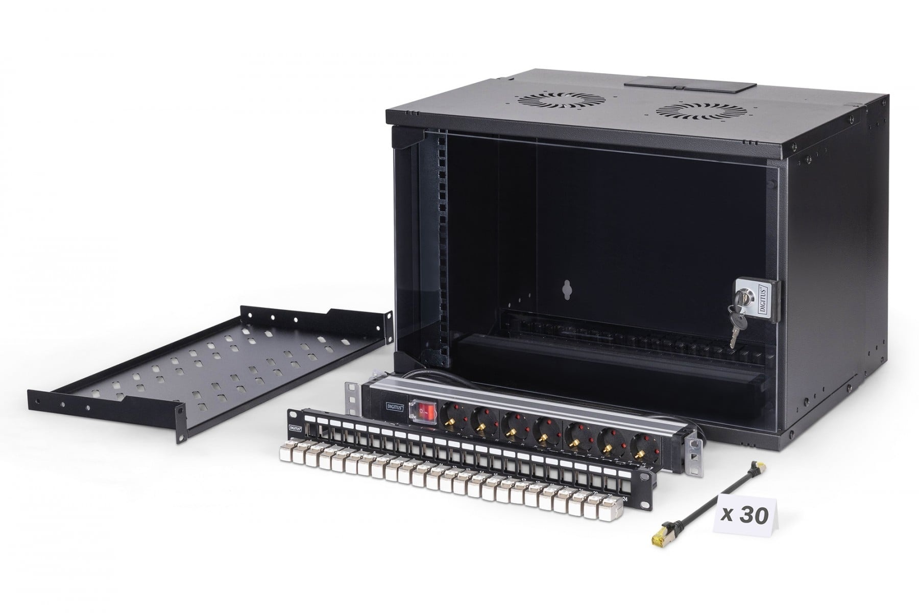 DIGITUS Digitus DN-49203-SET Set di rete SOHO Pro, 483 mm (19") - 7U, 540 x 400 mm (L x P) - COMPONENTI | TecnoCARE.net Sabaudia, Latina, Terracina, San Felice Circeo e Pontinia