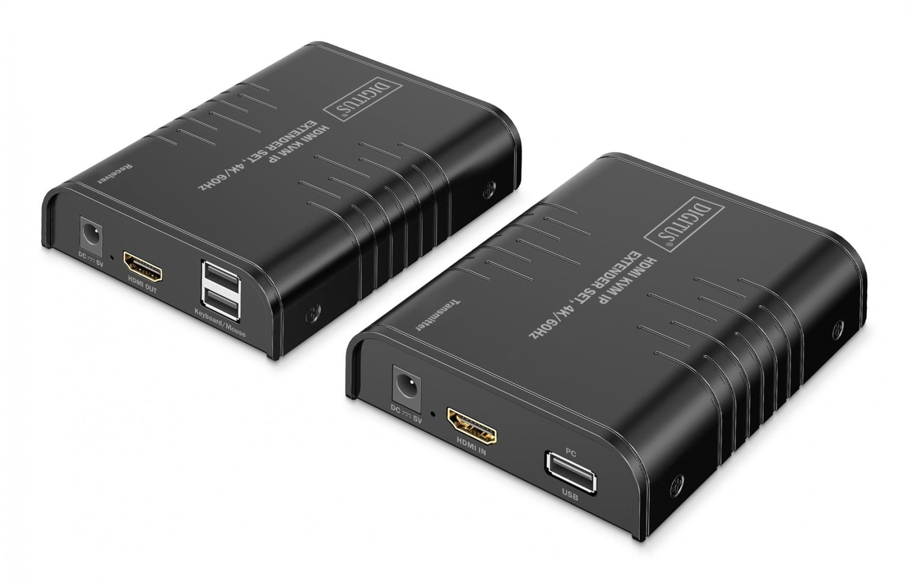 DIGITUS Estensore HDMI Cat.6 4K/60Hz con KVM USB 2.0 su IP 1G fino a 120m/200m, max. 253 ricevitori, schermo touch - set - TASTIERE E CONTROLLER | TecnoCARE.net Sabaudia, Latina, Terracina, San Felice Circeo e Pontinia
