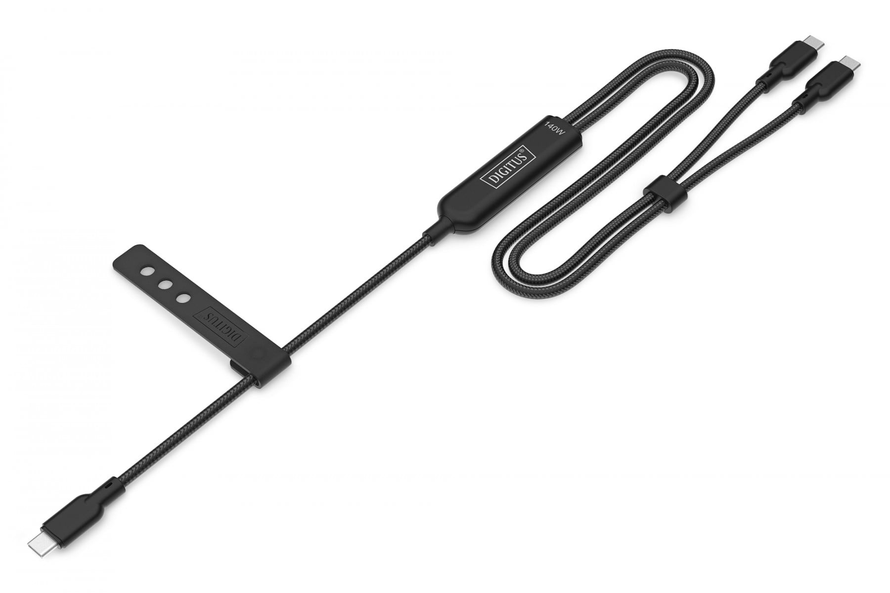 DIGITUS Digitus AK-300170-018-S Cavo di ricarica USB-C 2-in-1, 140 W, 1,8 m - CAVI PER COMPUTER E PERIFERICHE | TecnoCARE.net Sabaudia, Latina, Terracina, San Felice Circeo e Pontinia