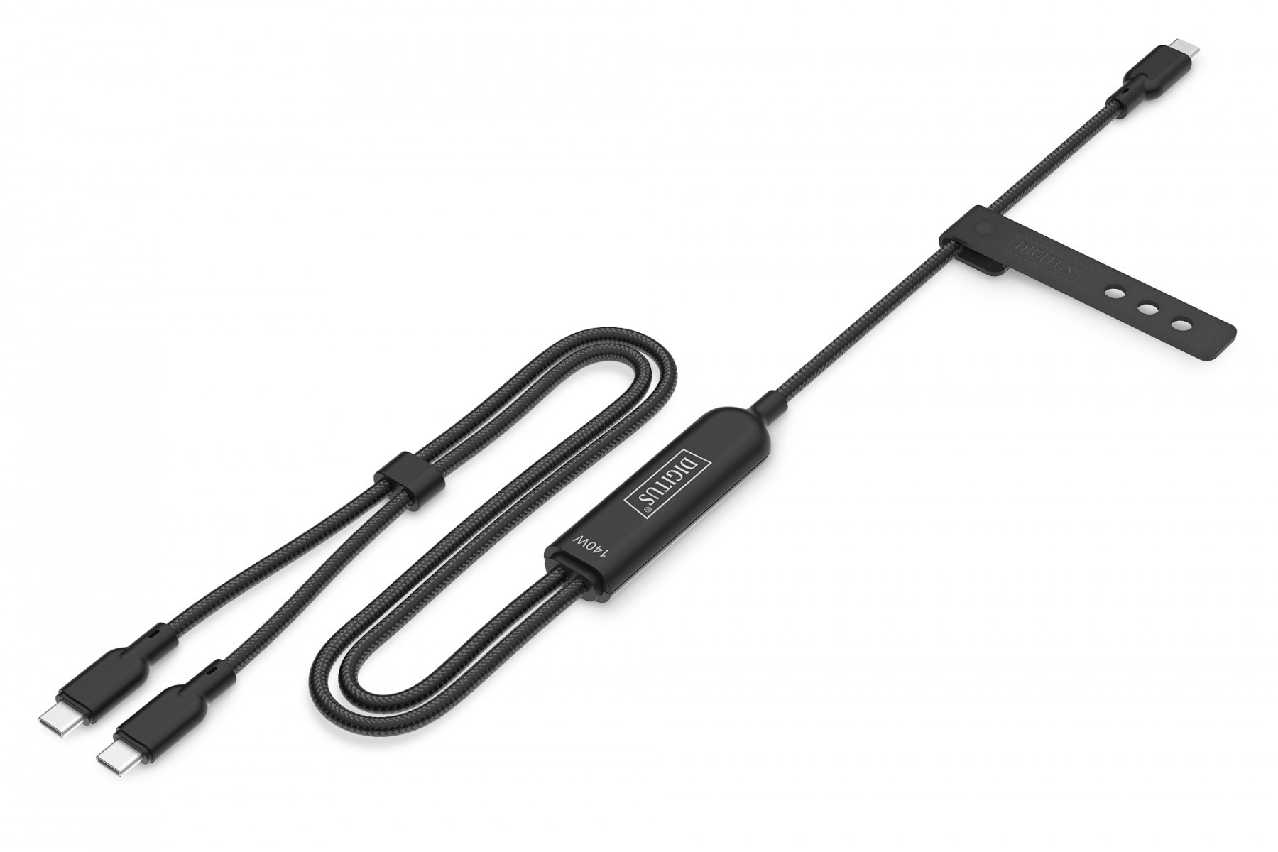 DIGITUS Digitus AK-300170-018-S Cavo di ricarica USB-C 2-in-1, 140 W, 1,8 m - CAVI PER COMPUTER E PERIFERICHE | TecnoCARE.net Sabaudia, Latina, Terracina, San Felice Circeo e Pontinia