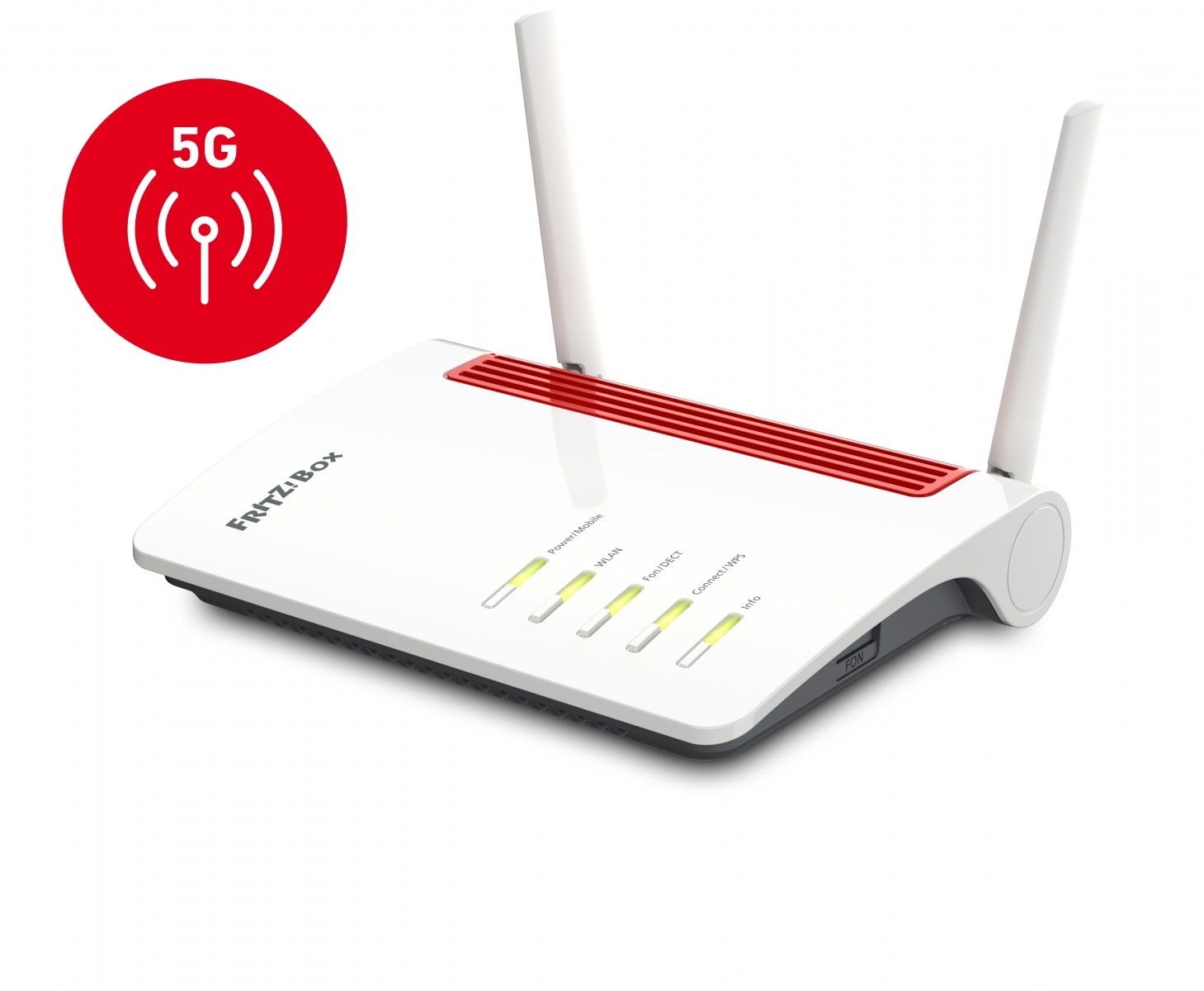 FRITZ! FRITZ!Box 6850 5G router wireless Gigabit Ethernet Dual-band (2.4 GHz/5 GHz) Nero, Rosso, Bianco - RETI | TecnoCARE.net Sabaudia, Latina, Terracina, San Felice Circeo e Pontinia