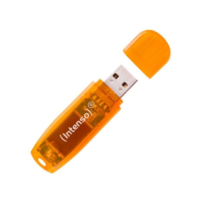 INTENSO INTENSO PEN DISK RAINBOW LINE 64GB ORANGE USB 2.0 - MEMORIE USB | TecnoCARE.net Sabaudia, Latina, Terracina, San Felice Circeo e Pontinia