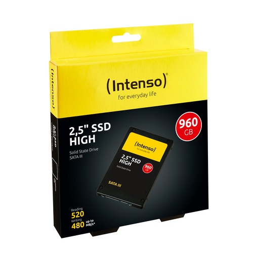 INTENSO INTENSO SSD INTERNO HIGH 960GB 2,5 SATA 6GB/S R/W 520/480 - SSD INTERNI | TecnoCARE.net Sabaudia, Latina, Terracina, San Felice Circeo e Pontinia