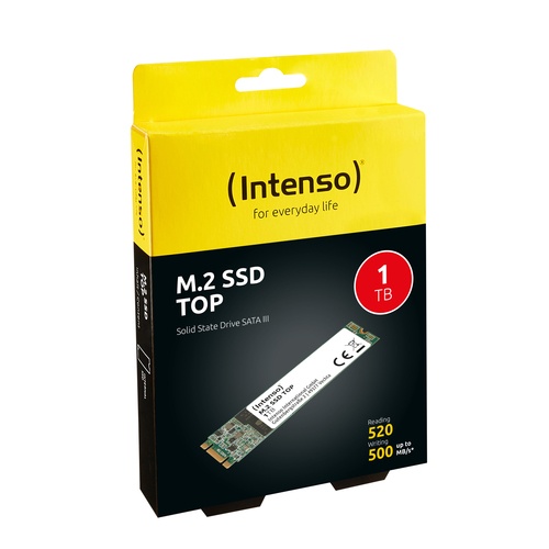 INTENSO INTENSO SSD INTERNO TOP 1TB M.2 SATA R/W 520/500 - SSD INTERNI | TecnoCARE.net Sabaudia, Latina, Terracina, San Felice Circeo e Pontinia