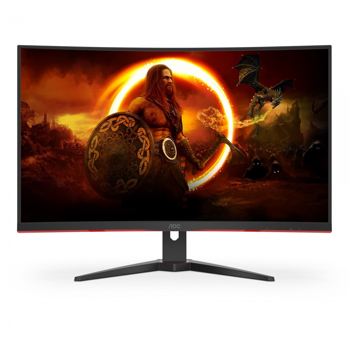 AOC AOC G2 C32G2ZE/BK Monitor PC 80 cm (31.5") 1920 x 1080 Pixel Full HD LED Nero, Rosso - MONITOR E ACCESSORI | TecnoCARE.net Sabaudia, Latina, Terracina, San Felice Circeo e Pontinia