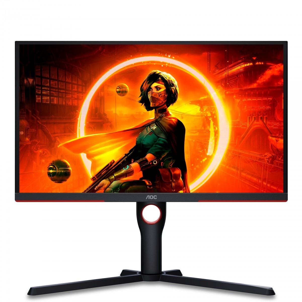 AOC AOC G3 25G3ZM/BK Monitor PC 62,2 cm (24.5") 1920 x 1080 Pixel Full HD Nero, Rosso - MONITOR E ACCESSORI | TecnoCARE.net Sabaudia, Latina, Terracina, San Felice Circeo e Pontinia