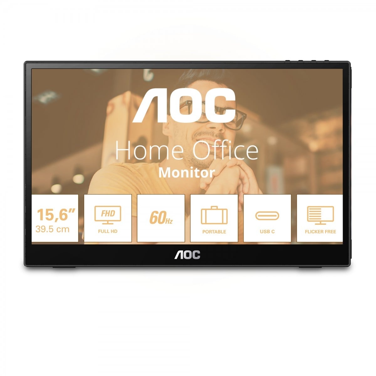 AOC AOC 16T3EA TV e monitor portatile Nero 39,6 cm (15.6") 1920 x 1080 Pixel - MONITOR E ACCESSORI | TecnoCARE.net Sabaudia, Latina, Terracina, San Felice Circeo e Pontinia