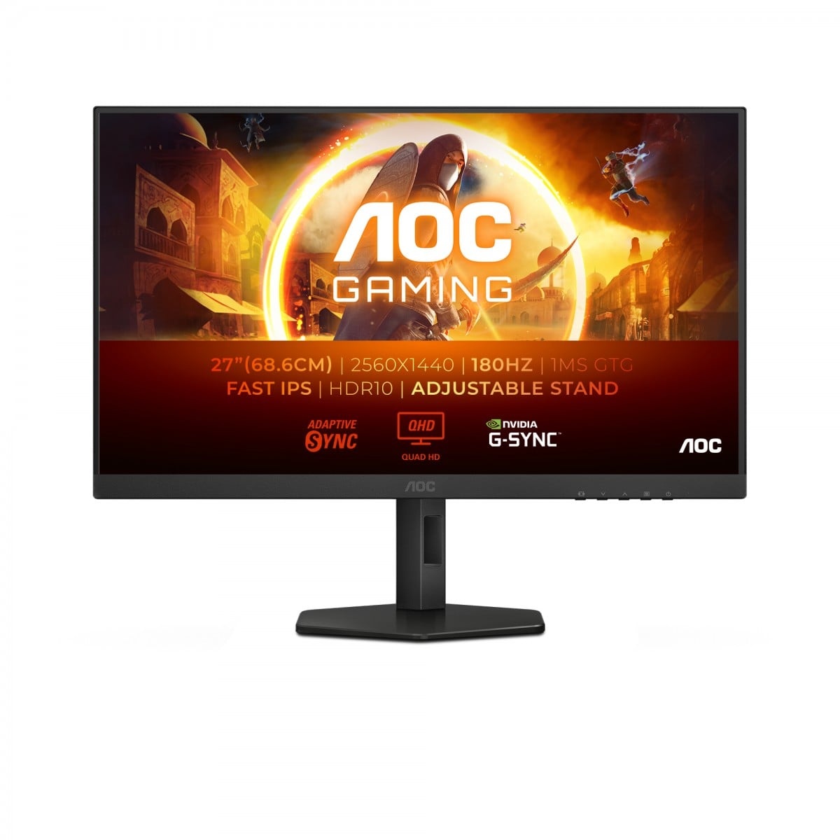 AOC AOC G4 Q27G4XF Monitor PC 68,6 cm (27") 2560 x 1440 Pixel Quad HD LED Nero, Grigio - MONITOR E ACCESSORI | TecnoCARE.net Sabaudia, Latina, Terracina, San Felice Circeo e Pontinia