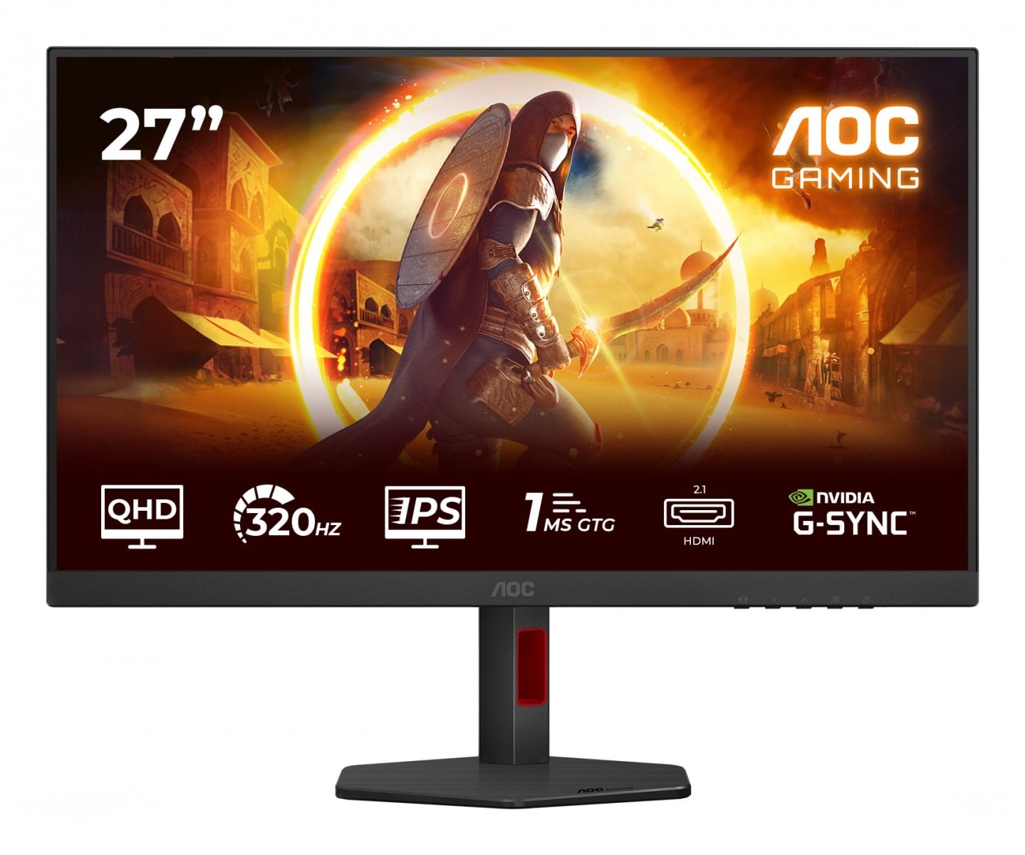 AOC AOC G4 Q27G4SRU Monitor PC 68,6 cm (27") 2560 x 1440 Pixel Quad HD LED Nero, Rosso - MONITOR E ACCESSORI | TecnoCARE.net Sabaudia, Latina, Terracina, San Felice Circeo e Pontinia