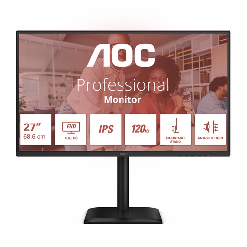 AOC AOC 27E4U Monitor PC 68,6 cm (27") 1920 x 1080 Pixel Full HD LED Nero - MONITOR E ACCESSORI | TecnoCARE.net Sabaudia, Latina, Terracina, San Felice Circeo e Pontinia