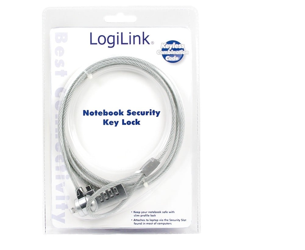 LOGILINK LogiLink Notebook Security Lock w/ Combination - 1,5 m - ACCESSO E CONTROLLO | TecnoCARE.net Sabaudia, Latina, Terracina, San Felice Circeo e Pontinia