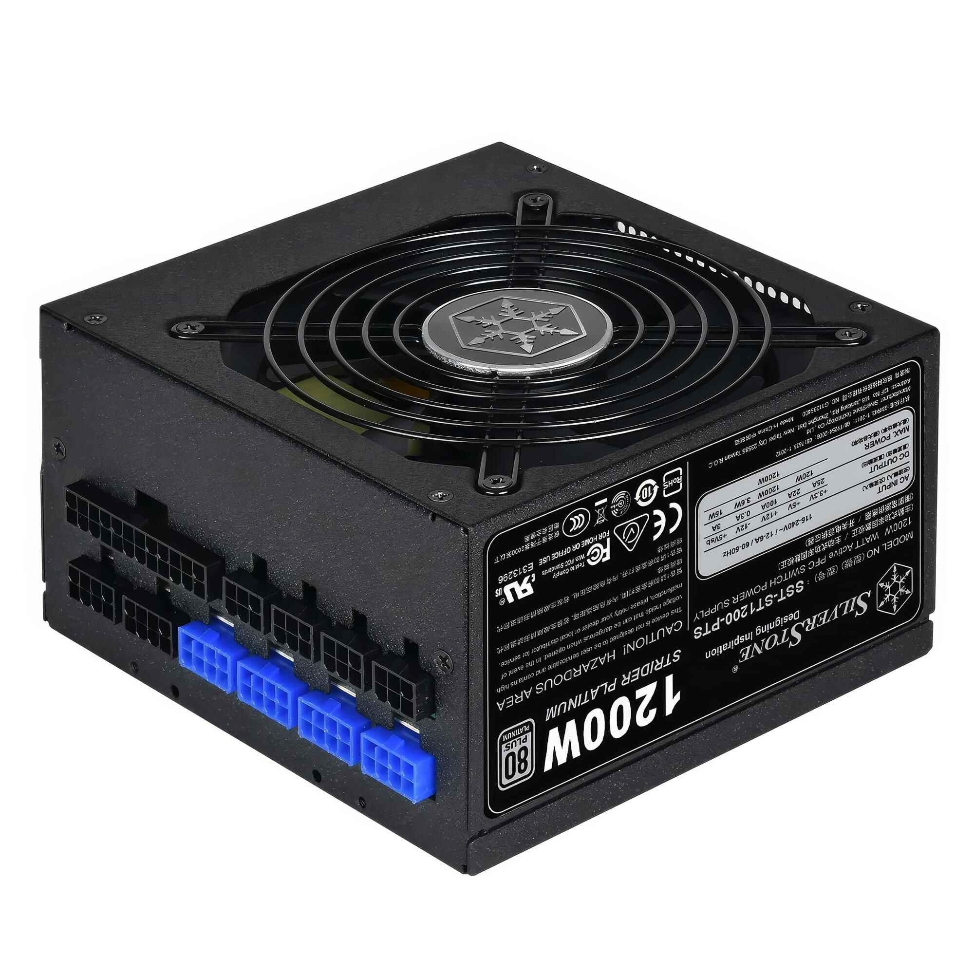 SILVERSTONE TECHNOLOGY Silverstone SST-ST1200-PTS Strider 80 Plus Platinum Modulare - 1200 Watt - ALIMENTATORI | TecnoCARE.net Sabaudia, Latina, Terracina, San Felice Circeo e Pontinia